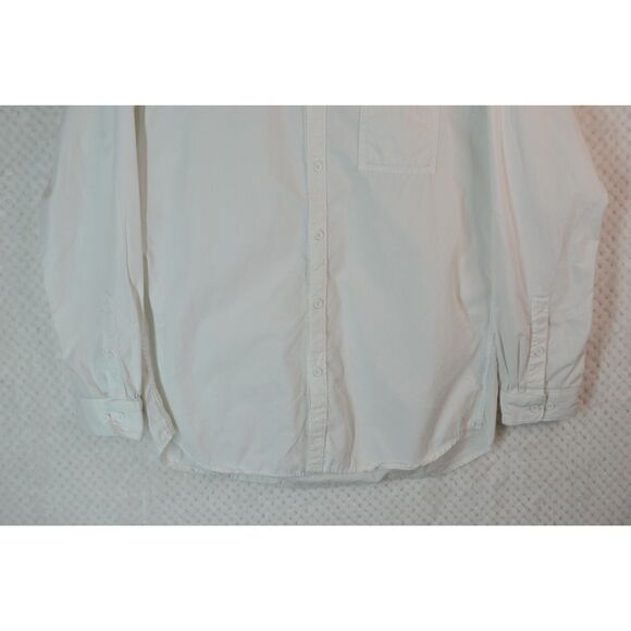 Grunt Style Men's Large White Long Sleeve Button Down Shirt - Picture 3 of 13